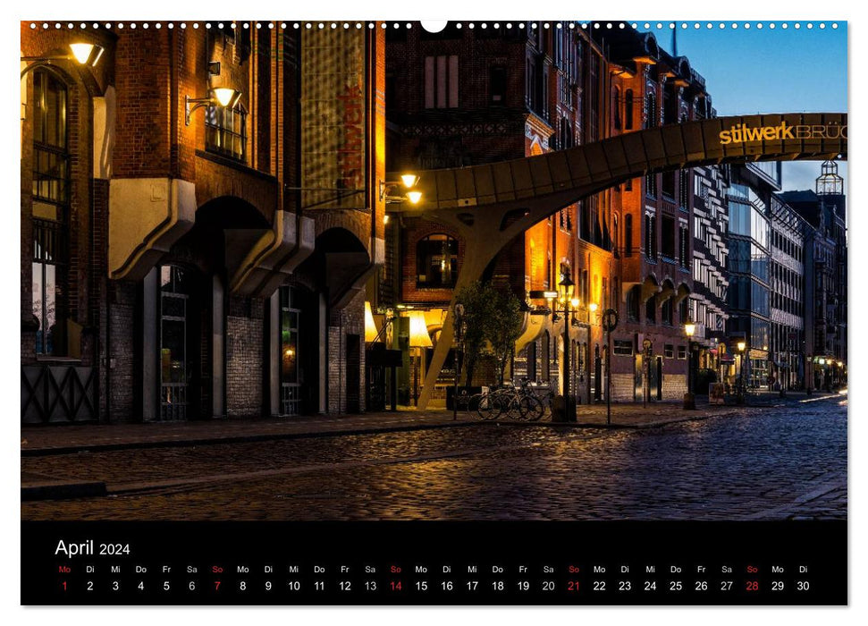 Charming Hamburg (CALVENDO Premium Wall Calendar 2024) 