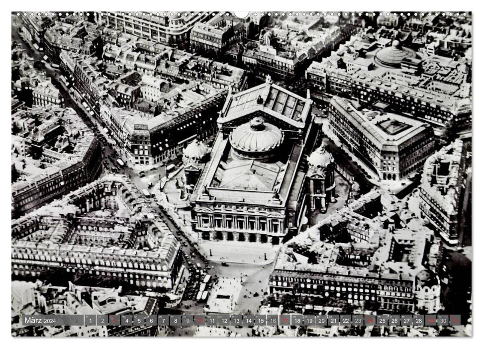 Historical Paris: seen from the air (CALVENDO wall calendar 2024) 