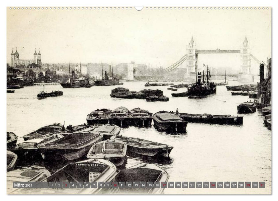 Beautiful old London in historical pictures (CALVENDO wall calendar 2024) 