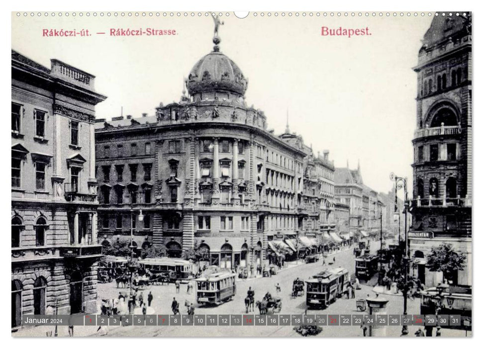 Budapest: in old times (CALVENDO wall calendar 2024) 