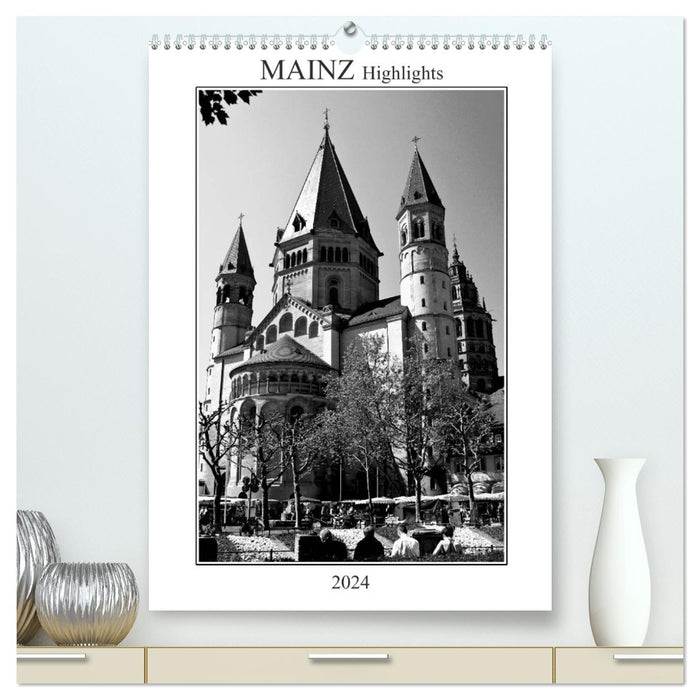 Mainz Highlights (CALVENDO Premium Wandkalender 2024)