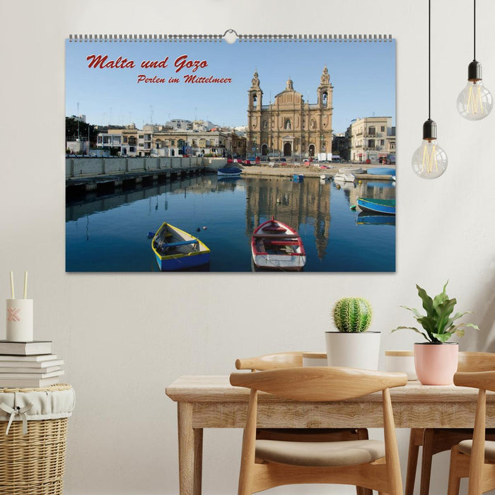 Malta und Gozo, Perlen im Mittelmeer (CALVENDO Wandkalender 2024)
