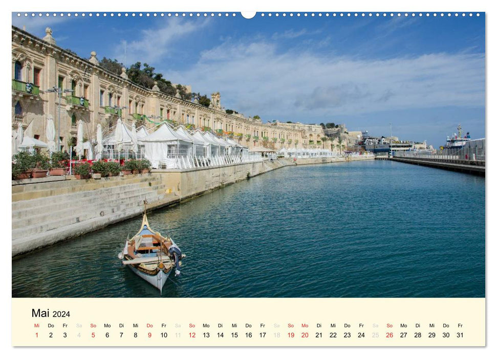 Malta und Gozo, Perlen im Mittelmeer (CALVENDO Wandkalender 2024)