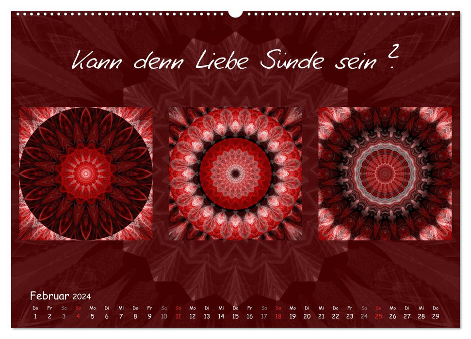 Mandala Trilogien (CALVENDO Wandkalender 2024)