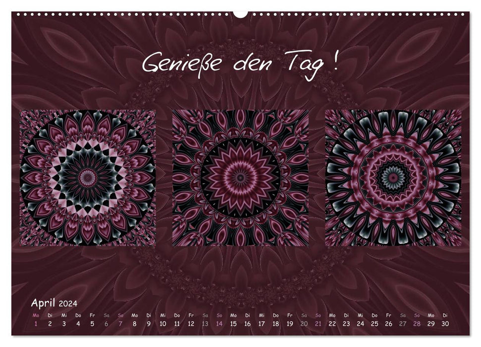 Trilogies Mandala (calendrier mural CALVENDO 2024) 