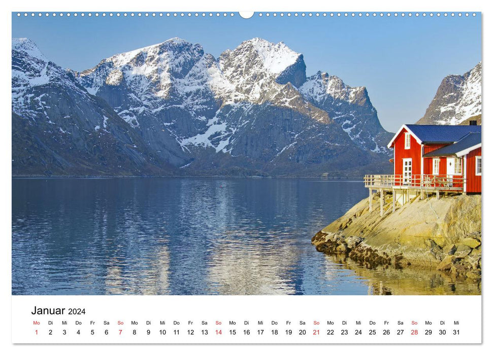 Norway 2024 - from fjord to fell (CALVENDO Premium Wall Calendar 2024) 