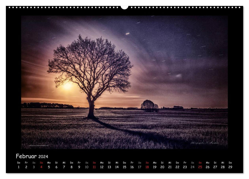 Mecklenburg landscapes in magical light (CALVENDO Premium Wall Calendar 2024) 