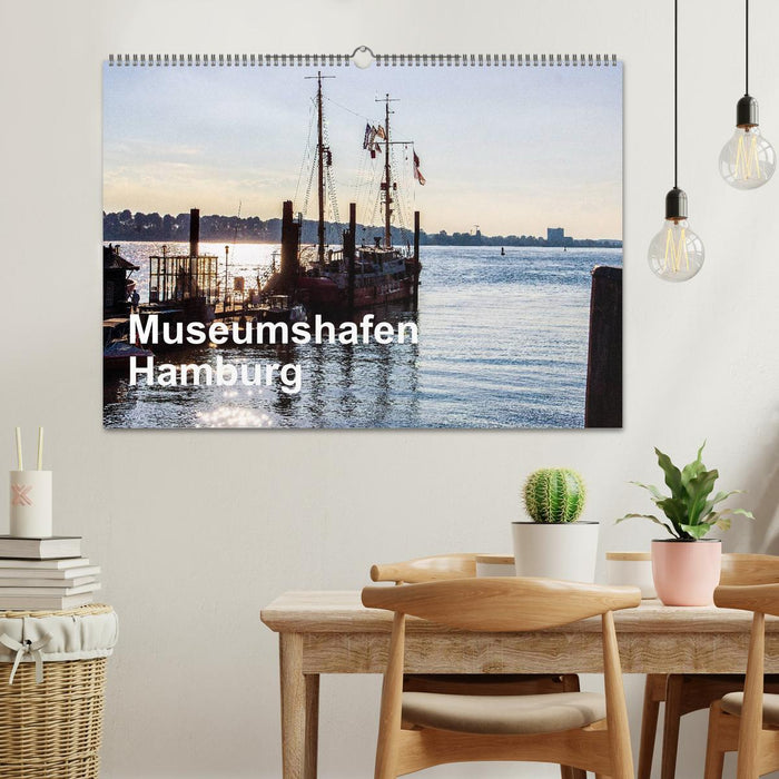 Port-musée de Hambourg - la perspective (calendrier mural CALVENDO 2024) 