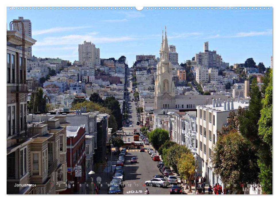 San Francisco West Coast USA (CALVENDO Premium Wall Calendar 2024) 