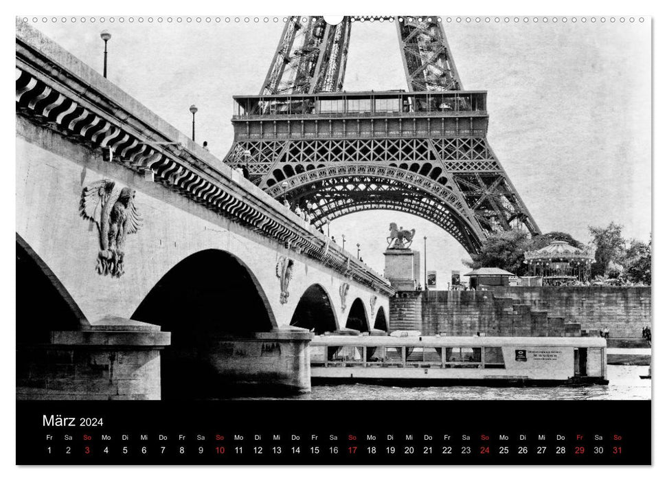 Stroll through Paris (CALVENDO Premium Wall Calendar 2024) 