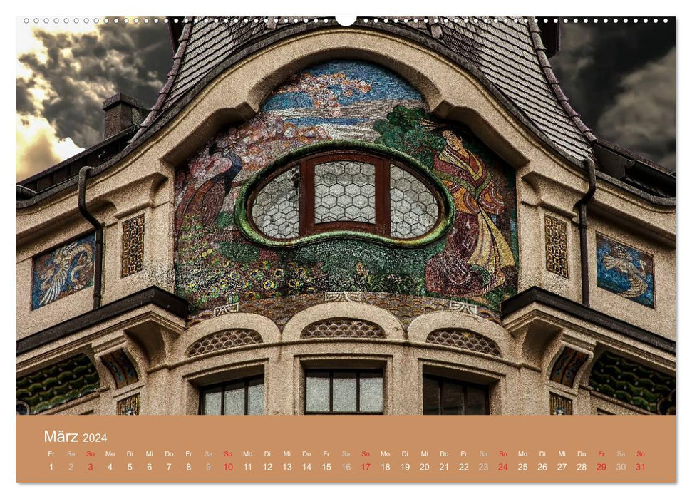 Leipzig - Vom Jugendstil zum Art Deco (CALVENDO Premium Wandkalender 2024)