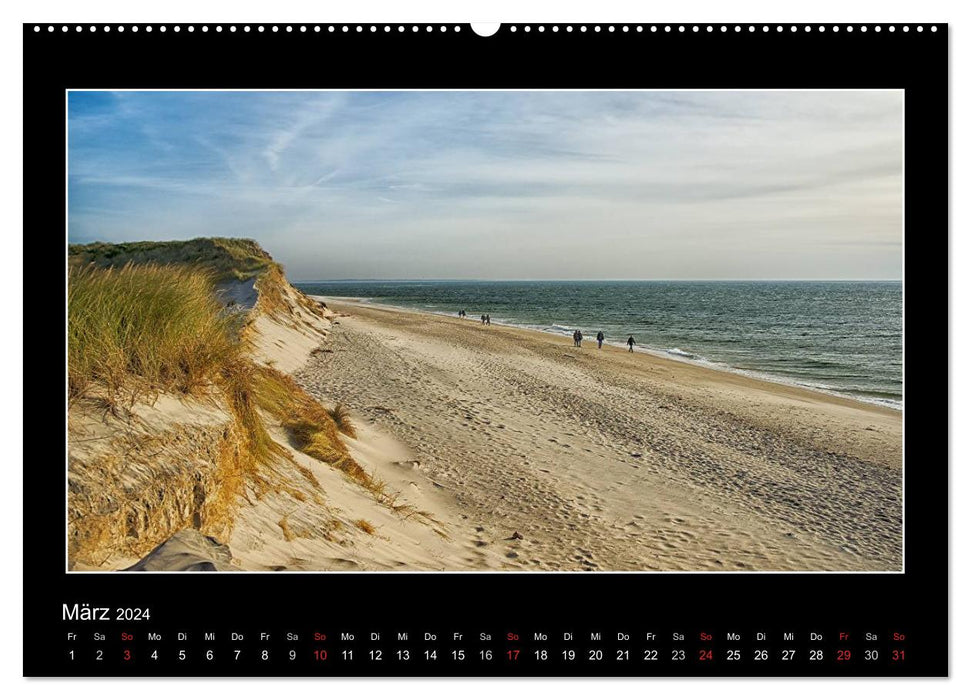 Vues côtières de Sylter (calendrier mural CALVENDO 2024) 