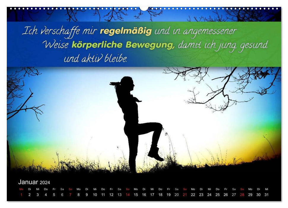 YouFeelGood - Positive impulses for more health, relaxation and well-being (CALVENDO Premium Wall Calendar 2024) 