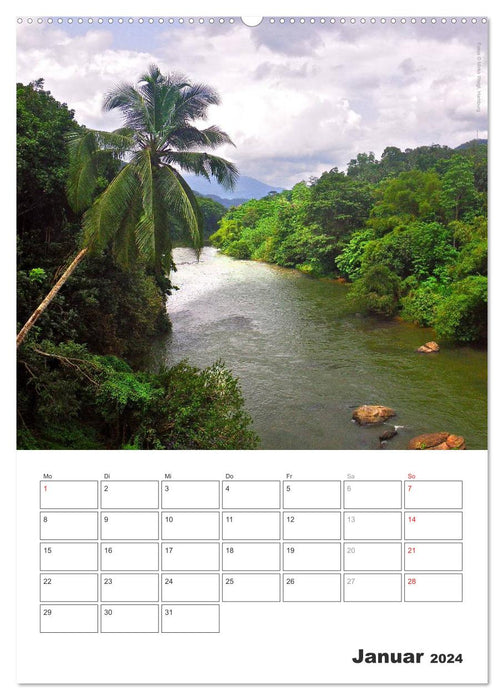 Sri Lanka 2024 – Paradis exotique – Agenda annuel (calendrier mural CALVENDO 2024) 
