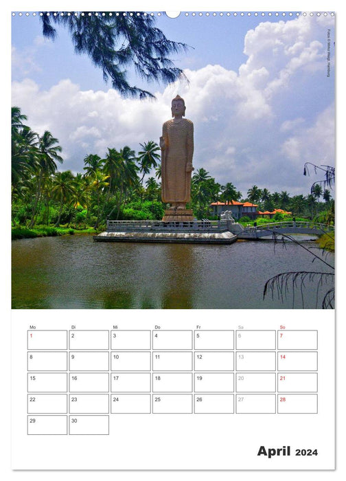 Sri Lanka 2024 - Exotisches Paradies - Jahresplaner (CALVENDO Wandkalender 2024)