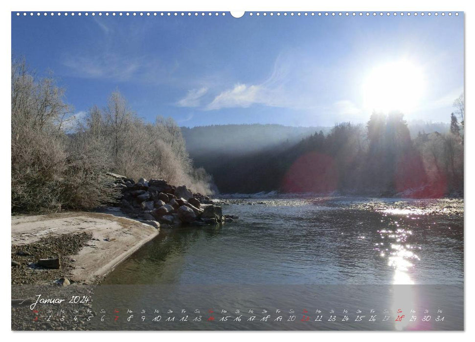 Wasserkraft - Die Bregenzer Ache (CALVENDO Premium Wandkalender 2024)