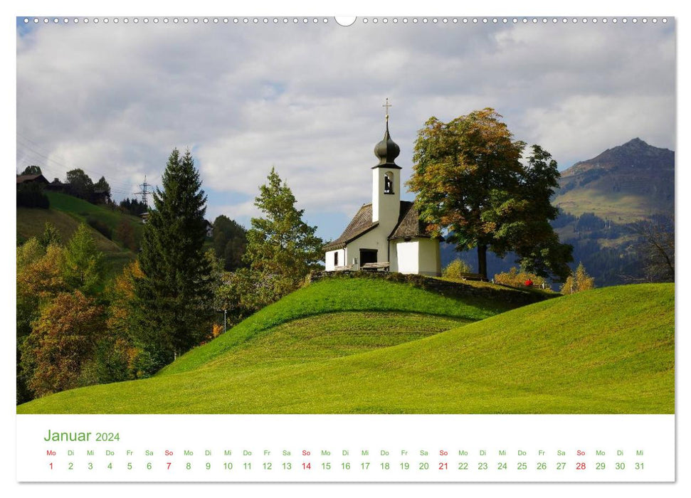 Mountain world in Austria (CALVENDO wall calendar 2024) 
