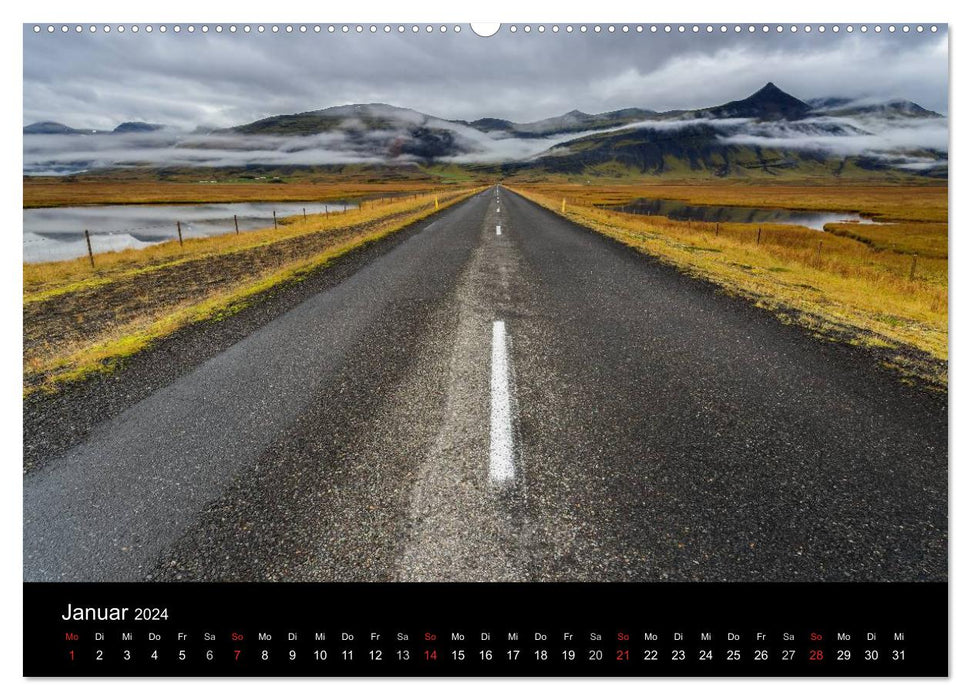 Island - einzigartige Landschaften (CALVENDO Wandkalender 2024)