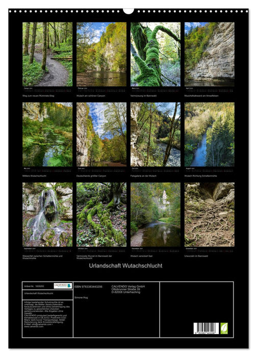 Prehistoric landscape of the Wutach Gorge (CALVENDO wall calendar 2024) 