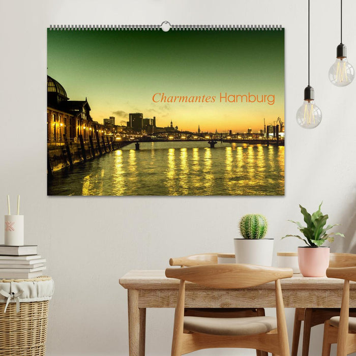 Charming Hamburg (CALVENDO wall calendar 2024) 