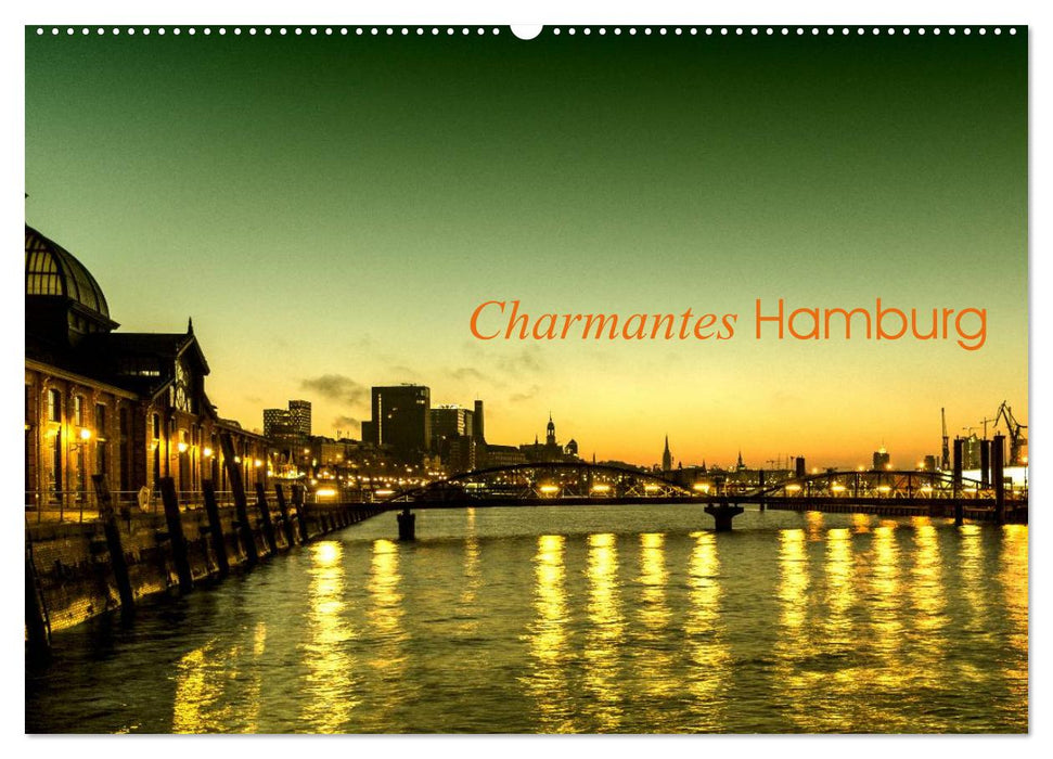 Charmantes Hamburg (CALVENDO Wandkalender 2024)