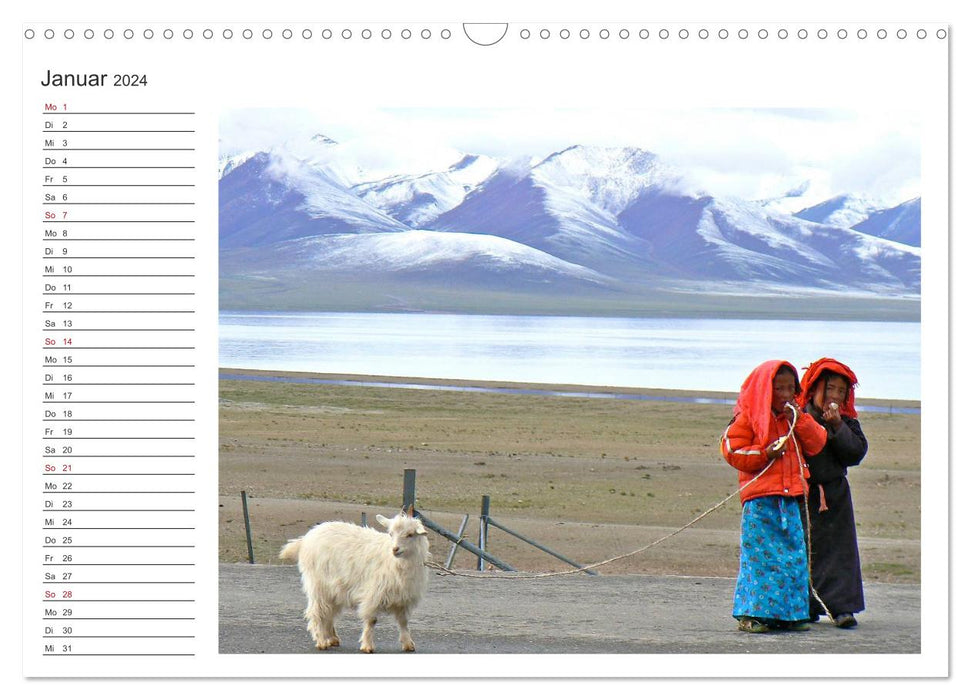 Tibet - Begegnungen (CALVENDO Wandkalender 2024)