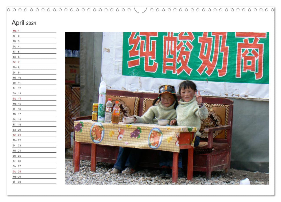 Tibet - Encounters (CALVENDO wall calendar 2024) 
