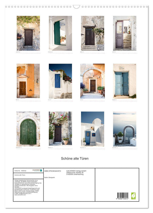 Schöne alte Türen (CALVENDO Wandkalender 2024)