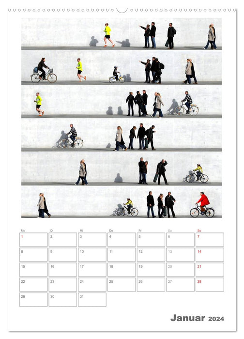 Wall People - série d'images d'Eka Sharashidze (Calvendo Premium Wall Calendar 2024) 