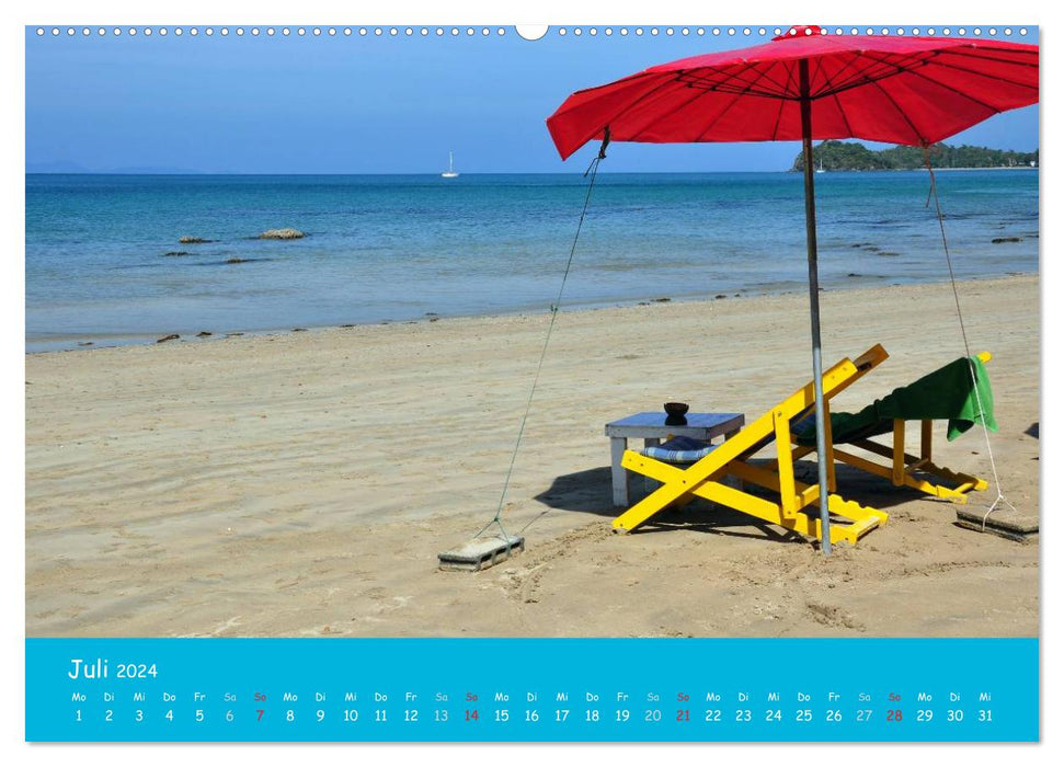 Tropische Strände (CALVENDO Premium Wandkalender 2024)