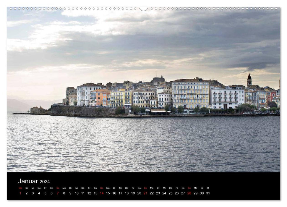 De Corfou à Antipaxos (Calvendo Premium Wall Calendar 2024) 