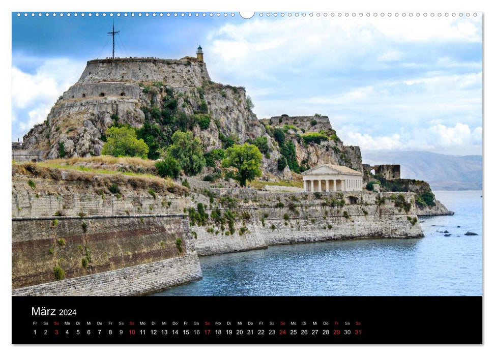 Von Korfu bis Antipaxos (CALVENDO Premium Wandkalender 2024)