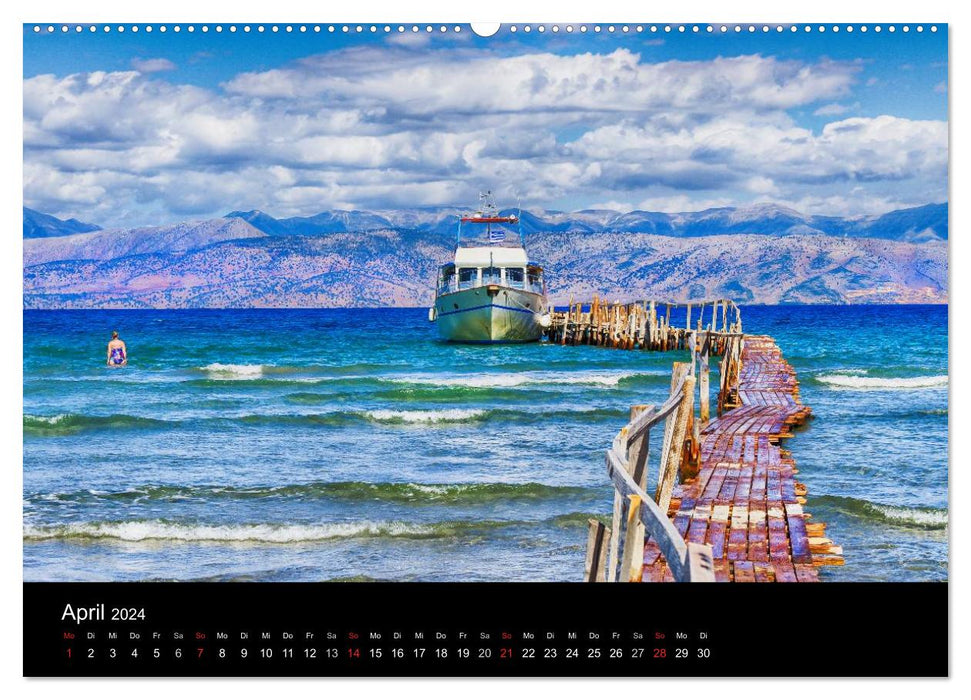 Von Korfu bis Antipaxos (CALVENDO Premium Wandkalender 2024)