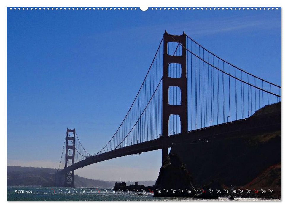San Francisco West Coast USA (CALVENDO Wall Calendar 2024) 
