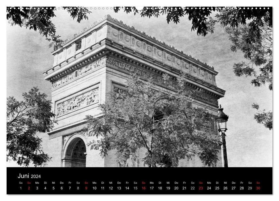 Streifzug durch Paris (CALVENDO Wandkalender 2024)