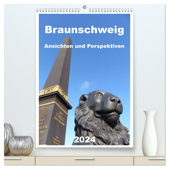 Braunschweig Ansichten und Perspektiven (CALVENDO Premium Wandkalender 2024)