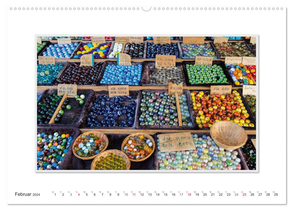 Emotional moments: Freiburg Cathedral Market (CALVENDO Premium Wall Calendar 2024) 