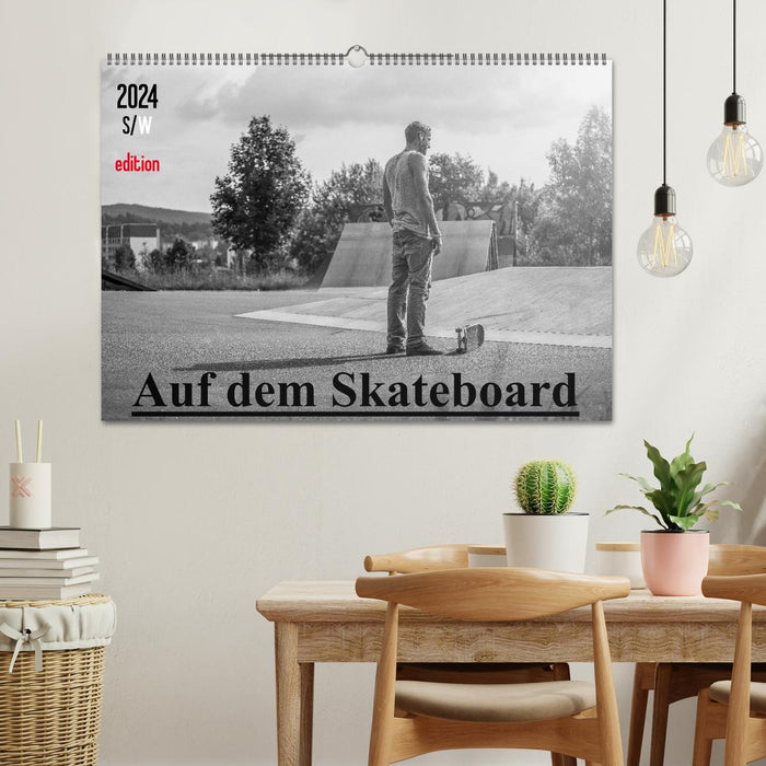 Auf dem Skateboard (CALVENDO Wandkalender 2024)