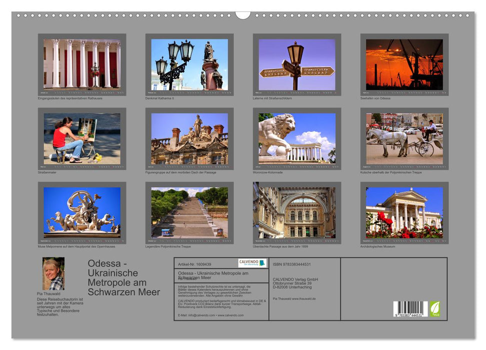 Odessa - Ukrainian metropolis on the Black Sea (CALVENDO wall calendar 2024) 