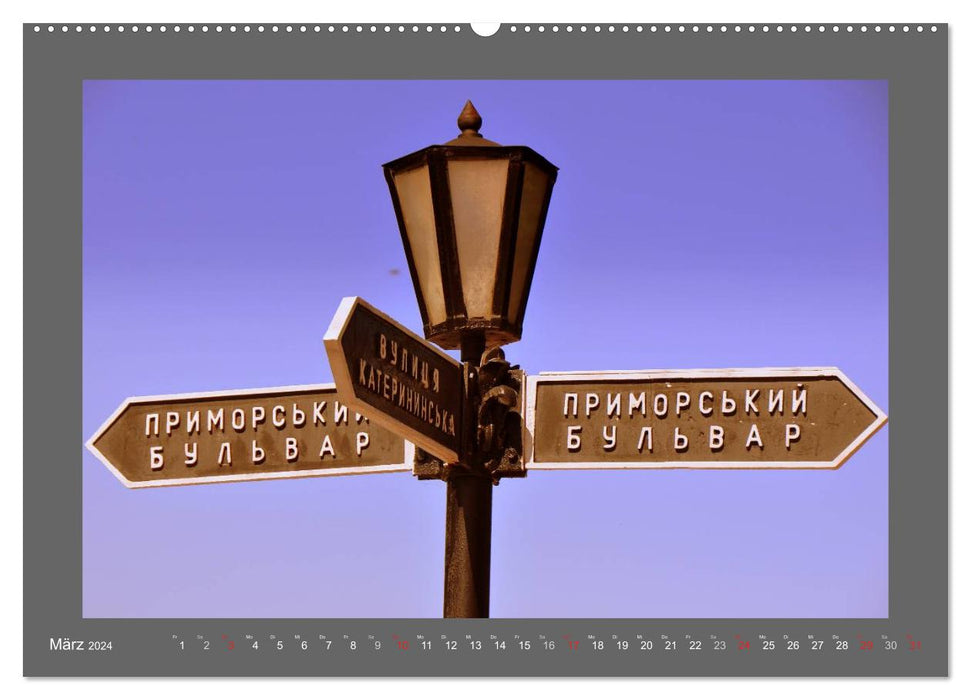 Odessa - Ukrainian metropolis on the Black Sea (CALVENDO wall calendar 2024) 