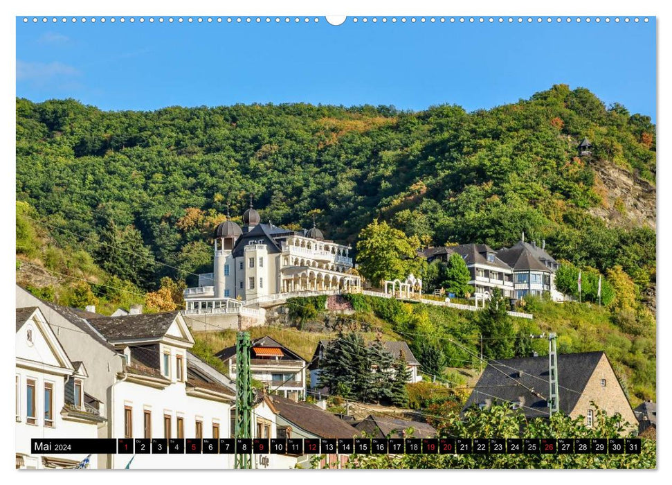 Kaub - Romantic town on the Rhine (CALVENDO wall calendar 2024) 