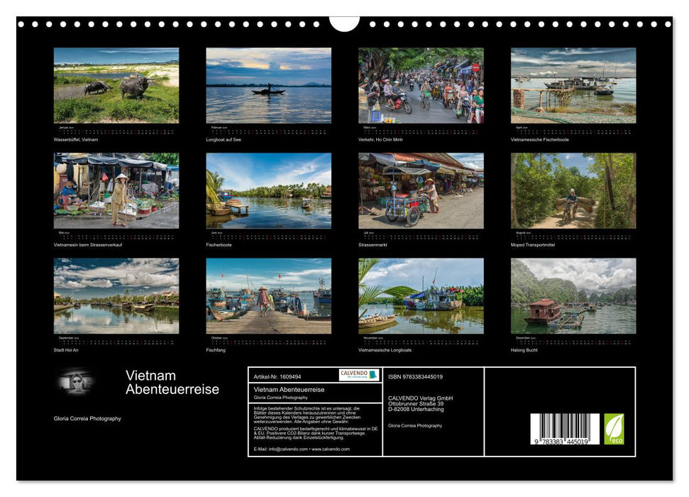 Vietnam Abenteuerreise (CALVENDO Wandkalender 2024)