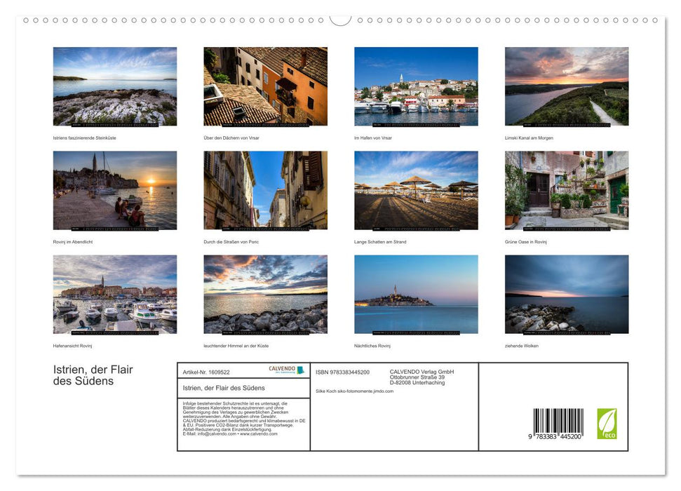 Istrien, der Flair des Südens (CALVENDO Premium Wandkalender 2024)