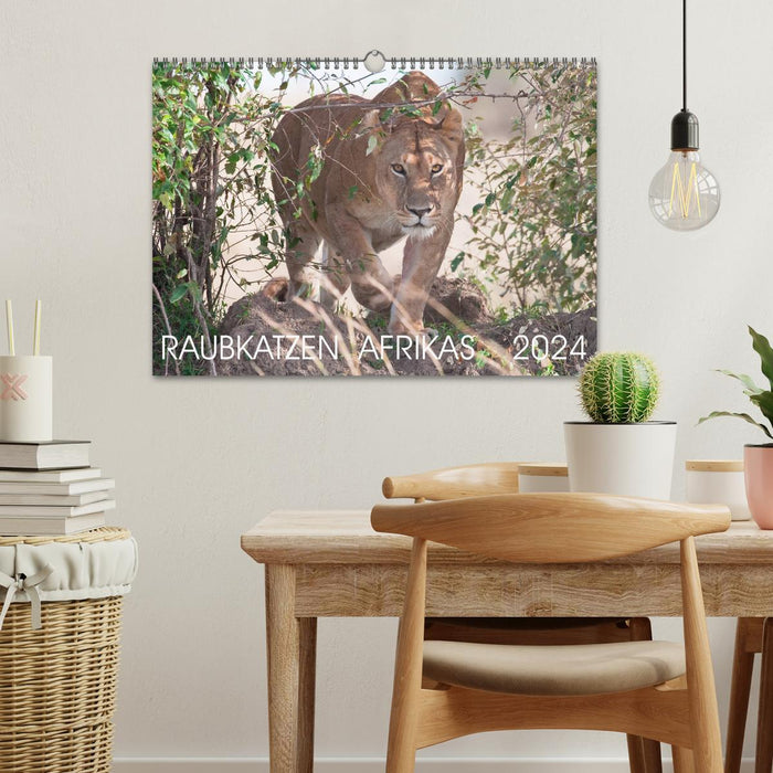 Raubkatzen Afrikas (CALVENDO Wandkalender 2024)