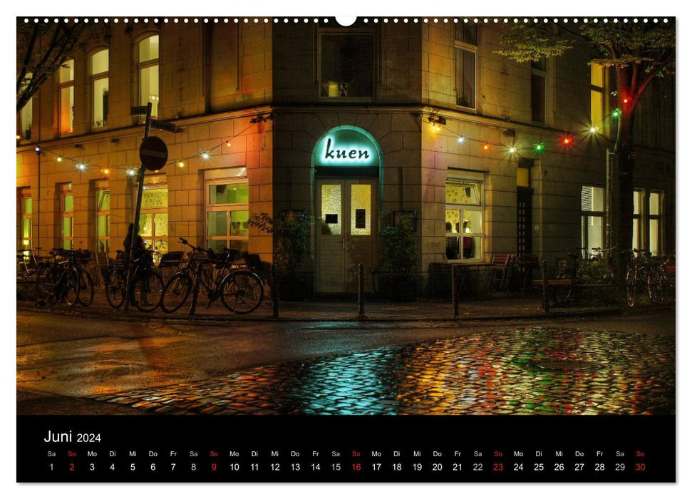 nippes dark colorful - out and about in the Veedel (CALVENDO wall calendar 2024) 