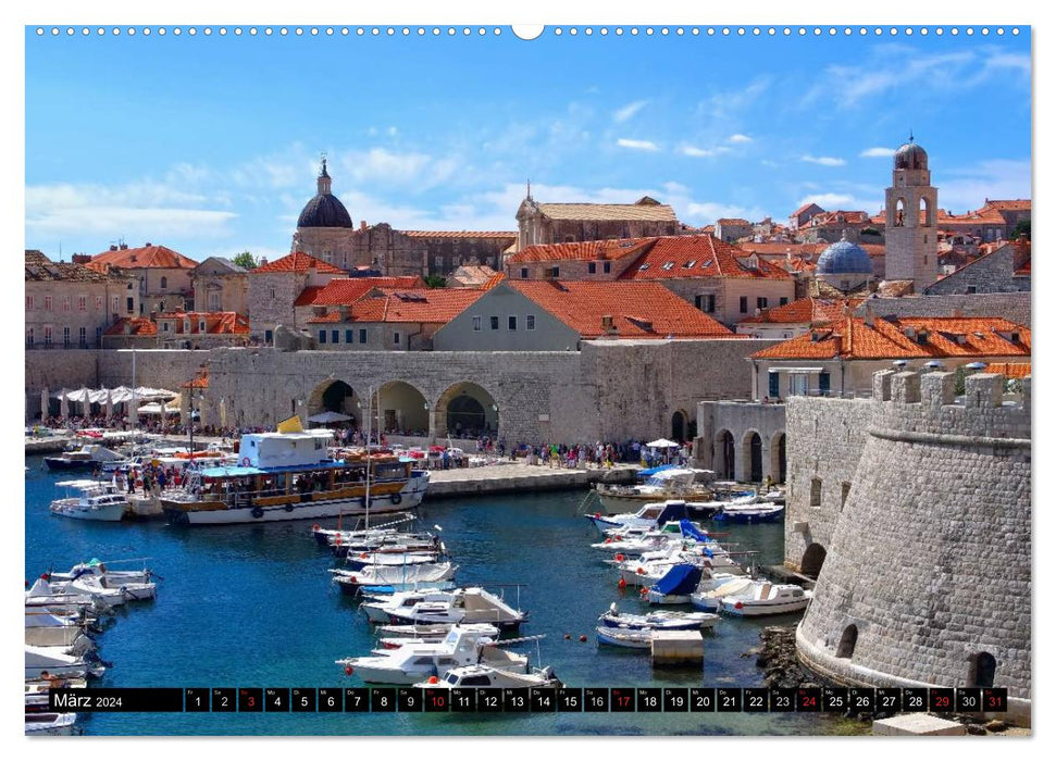 Dubrovnik - Perle der Adria (CALVENDO Wandkalender 2024)
