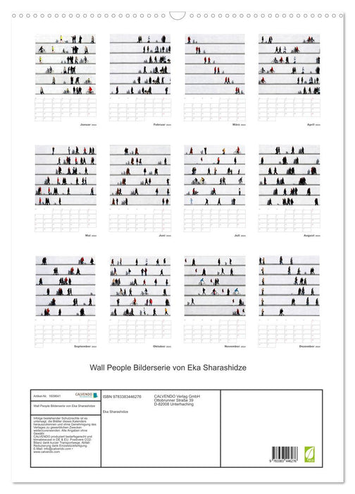 Wall People - picture series by Eka Sharashidze (CALVENDO wall calendar 2024) 