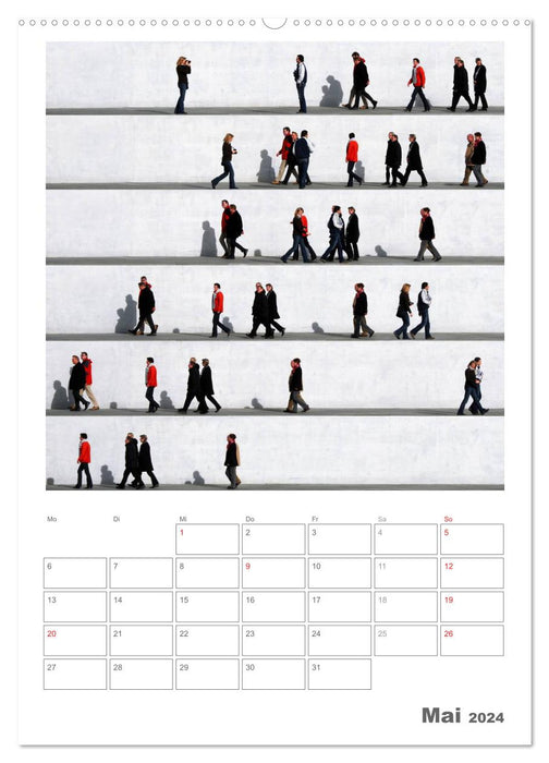 Wall People - Bilderserie von Eka Sharashidze (CALVENDO Wandkalender 2024)