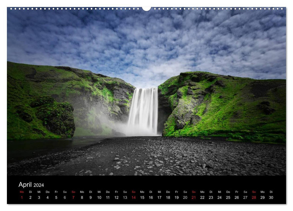 Island - die raue Schönheit (CALVENDO Premium Wandkalender 2024)