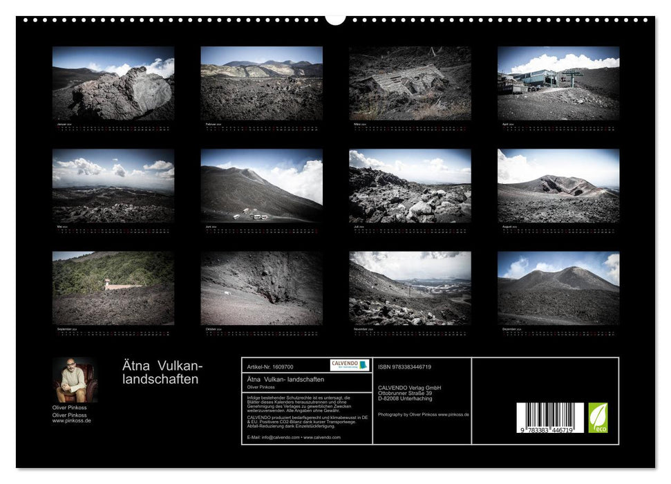 Etna - Volcanic Landscapes (CALVENDO Premium Wall Calendar 2024) 